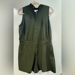 Athleta Brooklyn romper size 14, olive